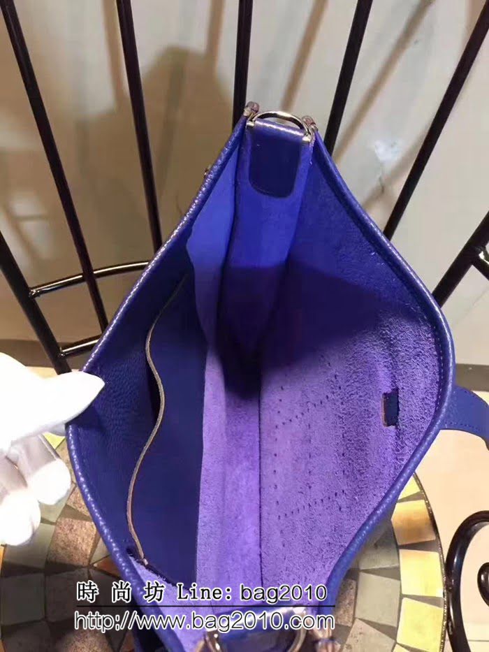 愛馬仕Hermes Evelyn伊芙琳 頭層牛皮單肩斜挎包 男女同款 0AM1377